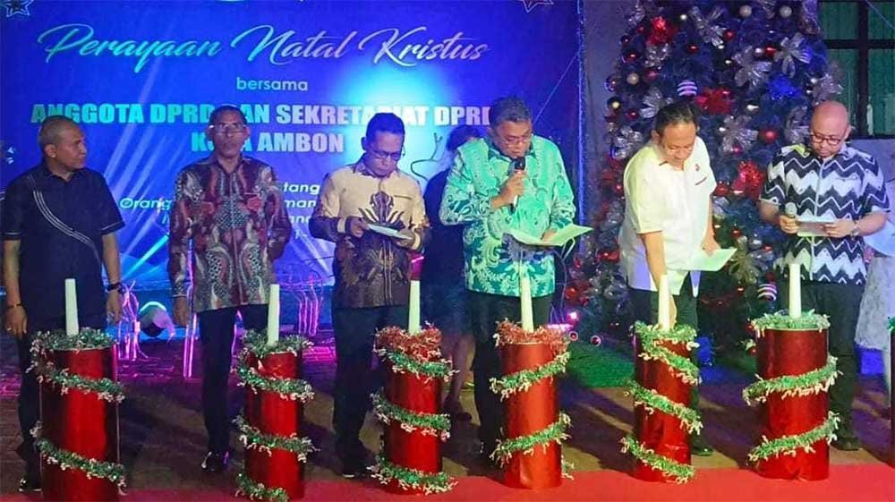 DPRD Kota Ambon Gelar Perayaan Natal, Ini Pesan Tamaela 1 DPRD Kota Ambon Natal 2024