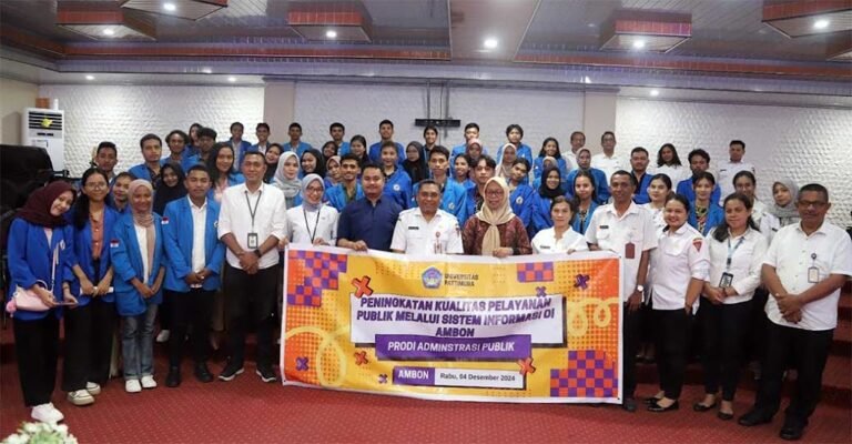 SPBE Jadi Materi Kuliah Lapangan Mahasiswa FISIP Unpatti di Pemkot Ambon