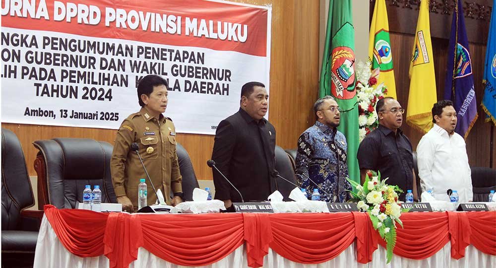 Sadali Hadiri Paripurna Dewan Tetapkan Paslon Gubernur-Wagub Maluku 1 Pj Gub Mal Hadiri Paripurna Penetapan Gub Wagub Mal