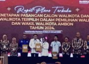 KPU Ambon Tetapkan Bodewin-Ely Wali Kota dan Wawali 2025-2030