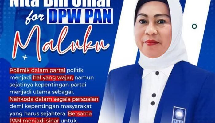 Optimis Terpilih Jadi Ketua DPW PAN Maluku, Nita Bin Umar : Kalah Menang Soal Biasa Dalam Kompetisi