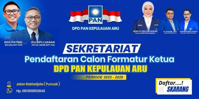 DPD PAN Aru Buka Pendaftaran Calon Ketua, Ini Batas Waktunya 1 IMG 20250315 WA0006