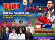 Gelar Nobar Timnas Vs Australia di Lapmer, Ini Pesan Wali Kota Ambon