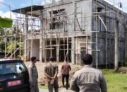Tidak Punya IMB, Sat Pol PP Ambon Hentikan Pekerjaan Bangunan Di Kayu Tiga