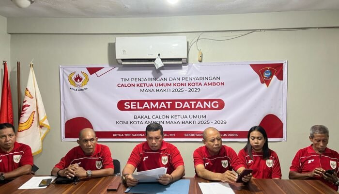 Pendaftaran Bacalon Ketua Umum KONI Kota Ambon 2025 “Dibuka”