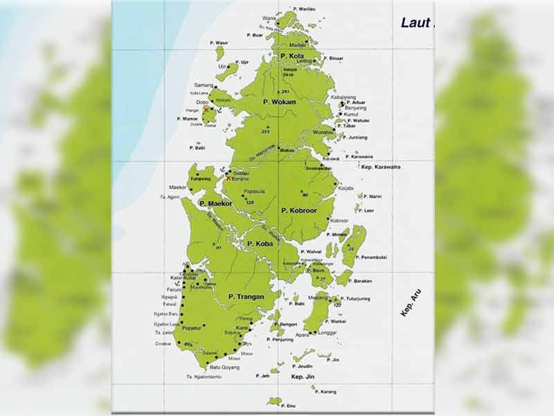 Peta Kepulauan Aru