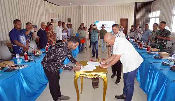 Bupati Aru Pertanahan Aru Teken PKS