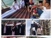 Momen Sakral, Gandong Oma Dan Ullath Ikut Tutup Atap Masjid Al – An Mabua Buano