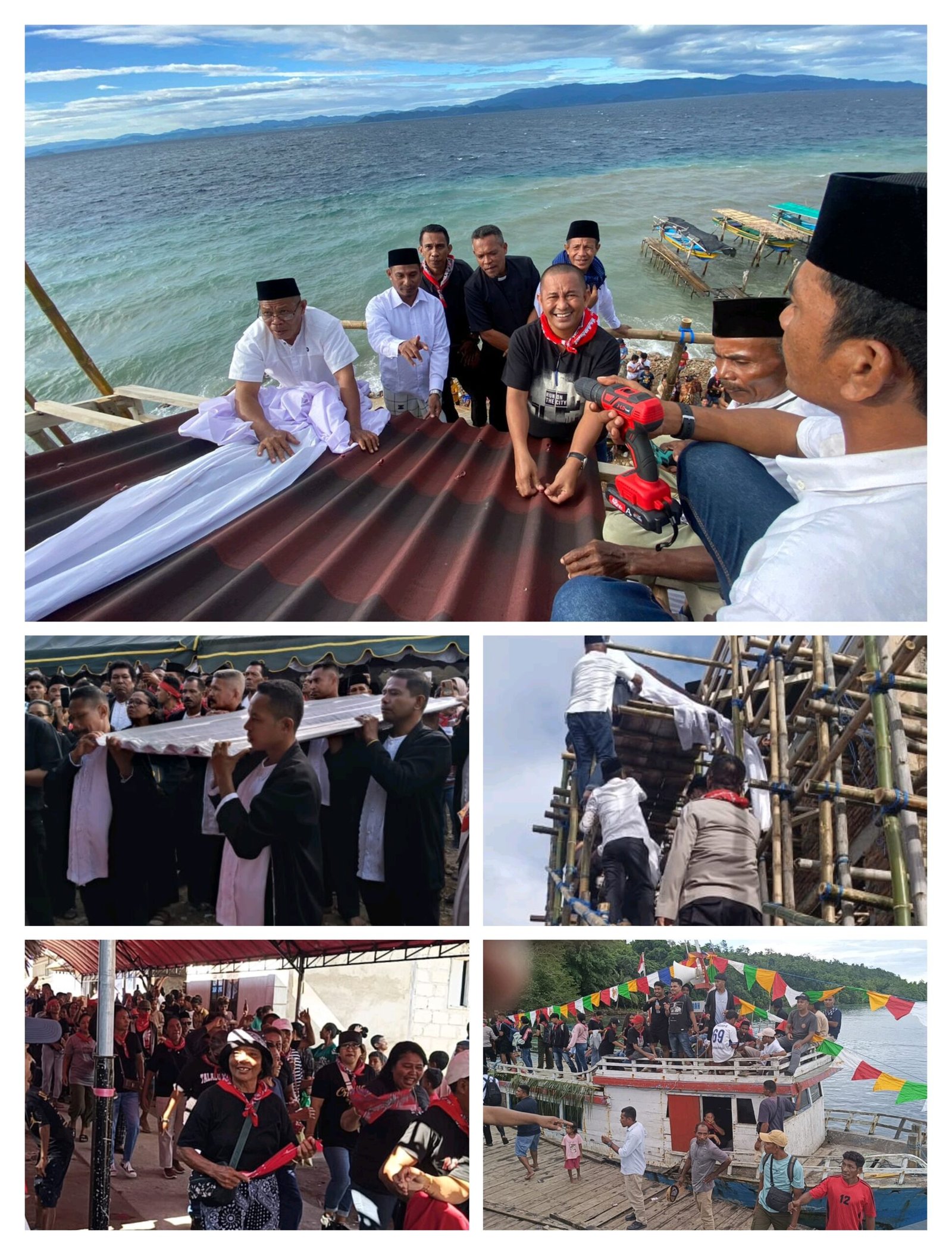 Momen Sakral, Gandong Oma Dan Ullath Ikut Tutup Atap Masjid Al - An Mabua Buano 1 IMG 20250617 222404 scaled