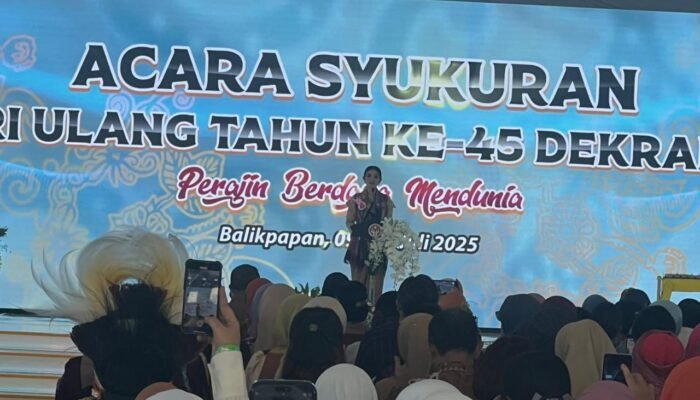 Lisa Wattimena Hadiri HUT Dekranas ke-45 di Balikpapan