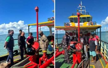 KM Corcodile kencing BBM di Laiut Dobo