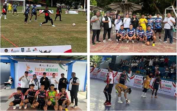 Pantau Laga Sepak Bola Berjalan-Street Soccer Fornas VIII, Lisa: Menarik, Harus Dikembangkan