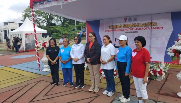 Jelang HUT Kota Ambon ke-450, Pemkot Gelar Lomba Senam Lansia