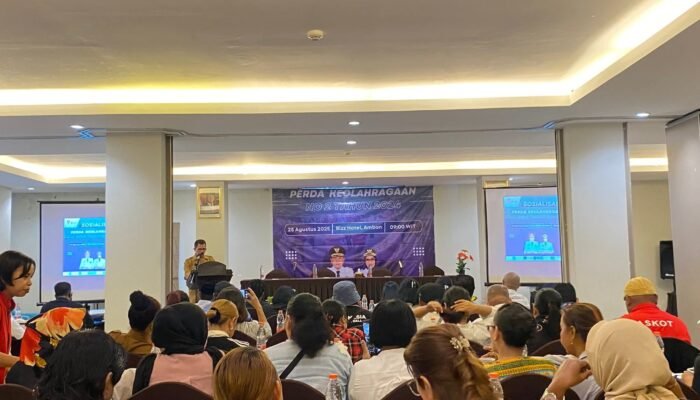 Pemkot Ambon Sosialisasikan Perda Nomor 2 Tahun 2024 Tentang Keolahragaan