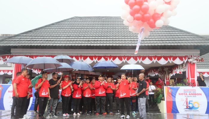 HUT Kota Ambon Ke-450 Resmi Dicanangkan, Sekaligus Penandatanganan Komitmen Call Center 112