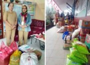 Wujud Peduli Kasih, Giliran SDN 1 Tawiri Bantu Warga Korban Kebakaran di Hunut  