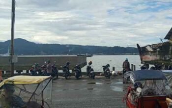 Waktu Dekat, Dishub Ambon Uji Coba Parkiran di Bekas Pasar Terapung Mardika 2 Parkiran Motor Bekas Pasar Terapung Mardika