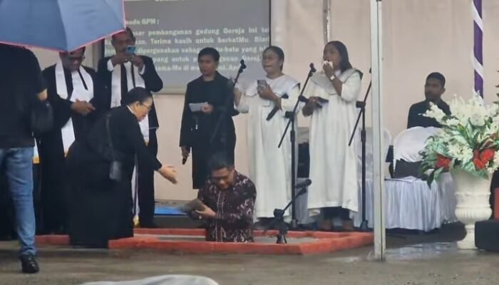 Peletakan Batu Penjuru Gereja Jangkar Iman Jemaat GPM Rehoboth, Ini Harapan Wali Kota Ambon