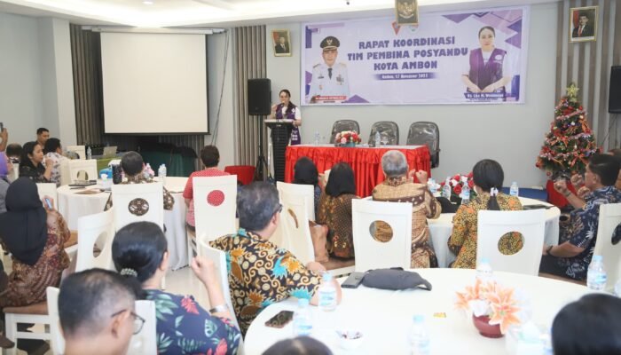 Hadiri Rakor, Lisa Wattimena Tegaskan Penguatan Enam SPM Posyandu 