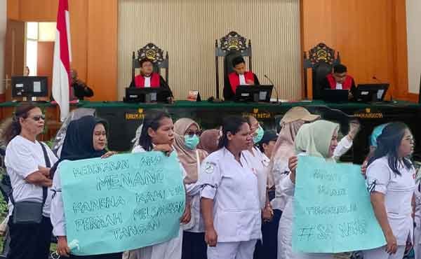 PN Dobo Gelar Sidang Perdana Gugatan PMH, Kuasa Hukum Soroti Aksi Demo Nakes