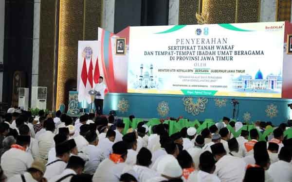 BPN RIlis Mentereri Nusron Jawa Timur