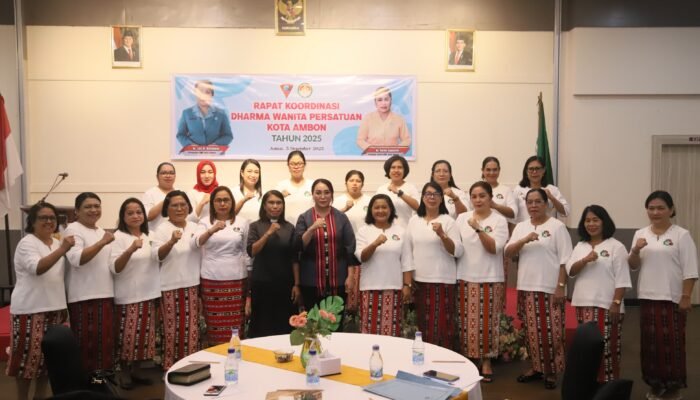 DWP Ambon Gelar Rakor, Lisa Wattimena Tekankan Evaluasi dan Penguatan Peran Istri ASN