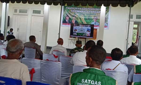 Bupati Aru Panen Raya Virtual