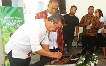 Resmikan Kantor Baru Perumda Panca Karya, Ini Harapan Gubernur Maluku 2 Gub HL resmi Kantor baru Panca Karya