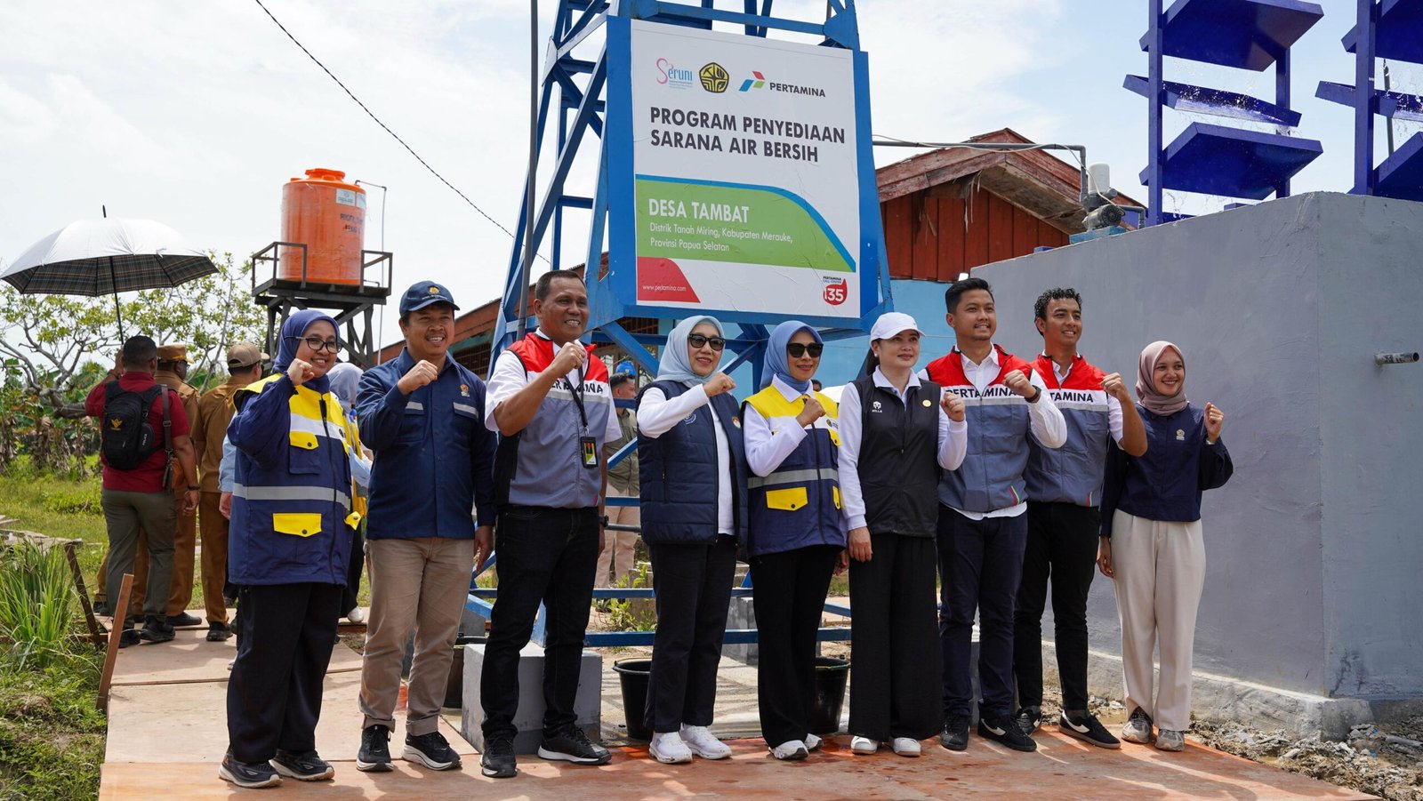 Pertamina Kolaborasi dengan Kementerian ESDM dan SERUNI KMP Hadirkan Akses Air Bersih untuk Warga Kampung Tambat, Merauke 1 IMG 20260127 WA0049 scaled