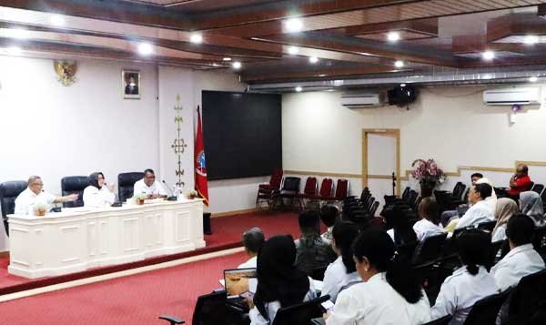 Jelang Ramadhan, Pemkot Ambon Pastikan Ketersedian Stok Sembako 1 PemkotAmbon Rakor TPID 202g jelang Puasa