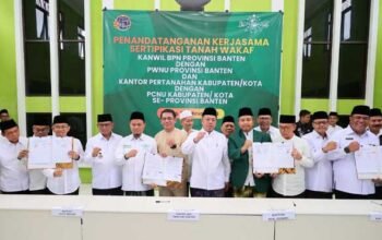 BPN Rilis Menteri Serahkan 13 Sertifkt di Banten