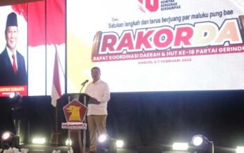 Hendrik Lewerissa HUT Gerindra 18 Tahun