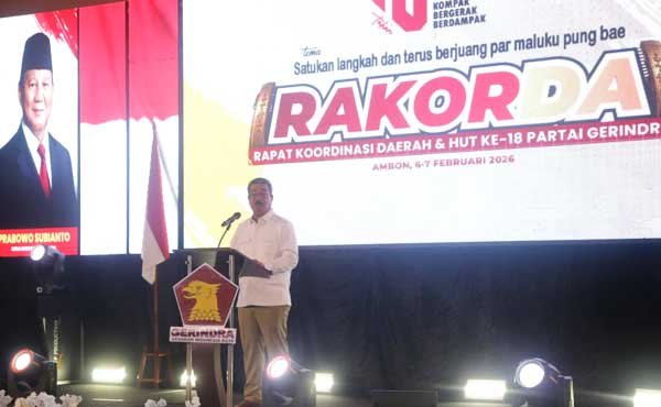 Hendrik Lewerissa HUT Gerindra 18 Tahun