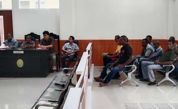 Kantah Kepulauan Aru Hadiri Sidang Perkara Pertanahan di PN Dobo 1 Kantah Aru Hadiri Sidang PN Dobo