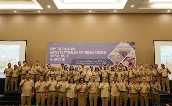 RAKERDA Kanwil BPN Maluku 2026, Kantah Kepulauan Aru Tegaskan Komitmen Ini
