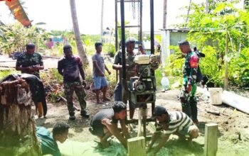 Giliran Satgas TMMD 127 Laksanakan Pengeboran Sumur di Dusun Marbali 3 Satgas TMMD 127 Bor Sumur di Marbali