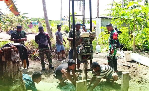 Satgas TMMD 127 Bor Sumur di Marbali