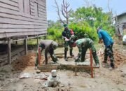 Satgas TMMD 127 Mulai Cor Tiang Cakar Ayam RLH di Sasaran I 8 Satgas TMMD 127 Cor Tiang Cakar Ayam RLH Sasaran I