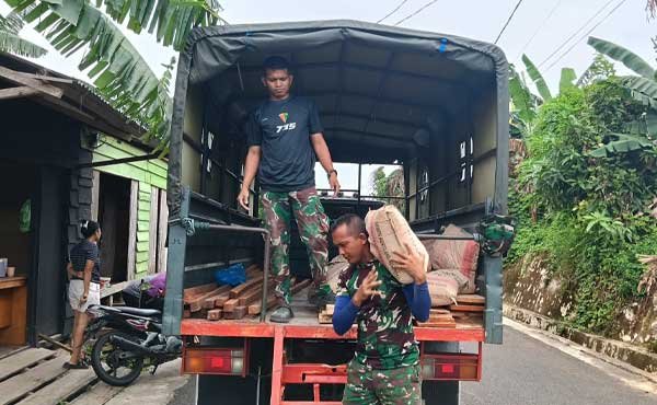 Satgas TMMD 127 Distribusi Material