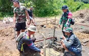 Satgas TMMD 127 Pengecoran Cakar Ayam Sasaran 2