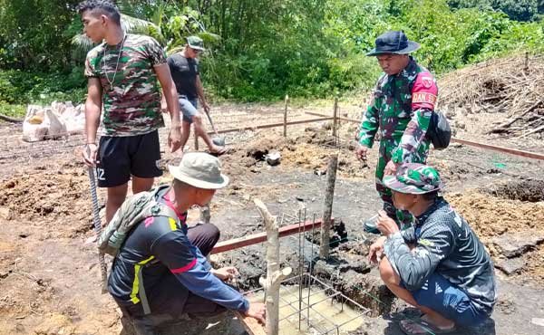 Satgas TMMD 127 Pengecoran Cakar Ayam Sasaran 2