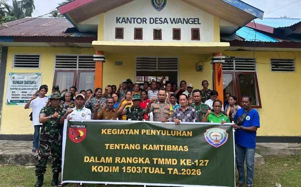 Satgas TMMD 127 Penyuluhan Keamanan Desa Wangel