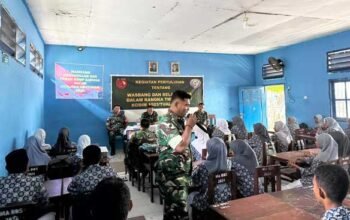 Satgas TMMD 127 Beri Penyuluhan Wasbang-Bela Negara di MA Al-Hilal Dobo 2 Satgas TMMD 127 Penyuluhan Wasbang Bela Negara