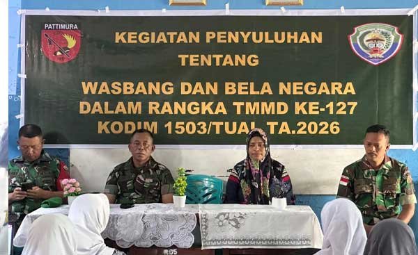 Satgas TMMD 127 Penyuluhan Wasbang Bela Negara2