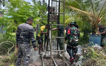 Satgas TMMD 127 Tambah Titik Pengeboran Sumur di Dusun Belakang Wamar 3 Satgas TMMD 127 Tambah Bor Sumut