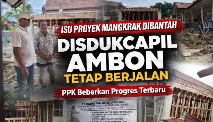 Isu Proyek Mangkrak Dibantah, Disdukcapil Ambon Tetap Berjalan