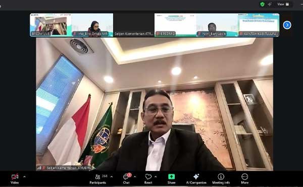 BPN Rilis Sos Sekjen ATR Regulasi Organisasi Tata Kerja