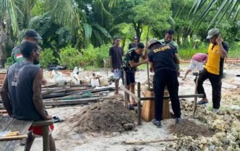 Satgas TMMD 127 Fondasi Rumah RLH Ds Longgar Apara