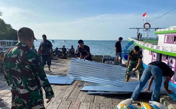 Satgas TMMD 127 Tiba di Longgar Apara