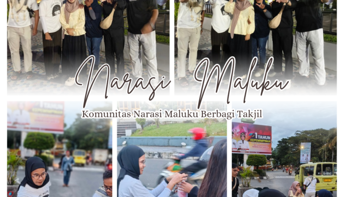 HUT ke-8, Komunitas Narasi Maluku Turun ke Jalan Berbagi Takjil untuk Warga Ambon